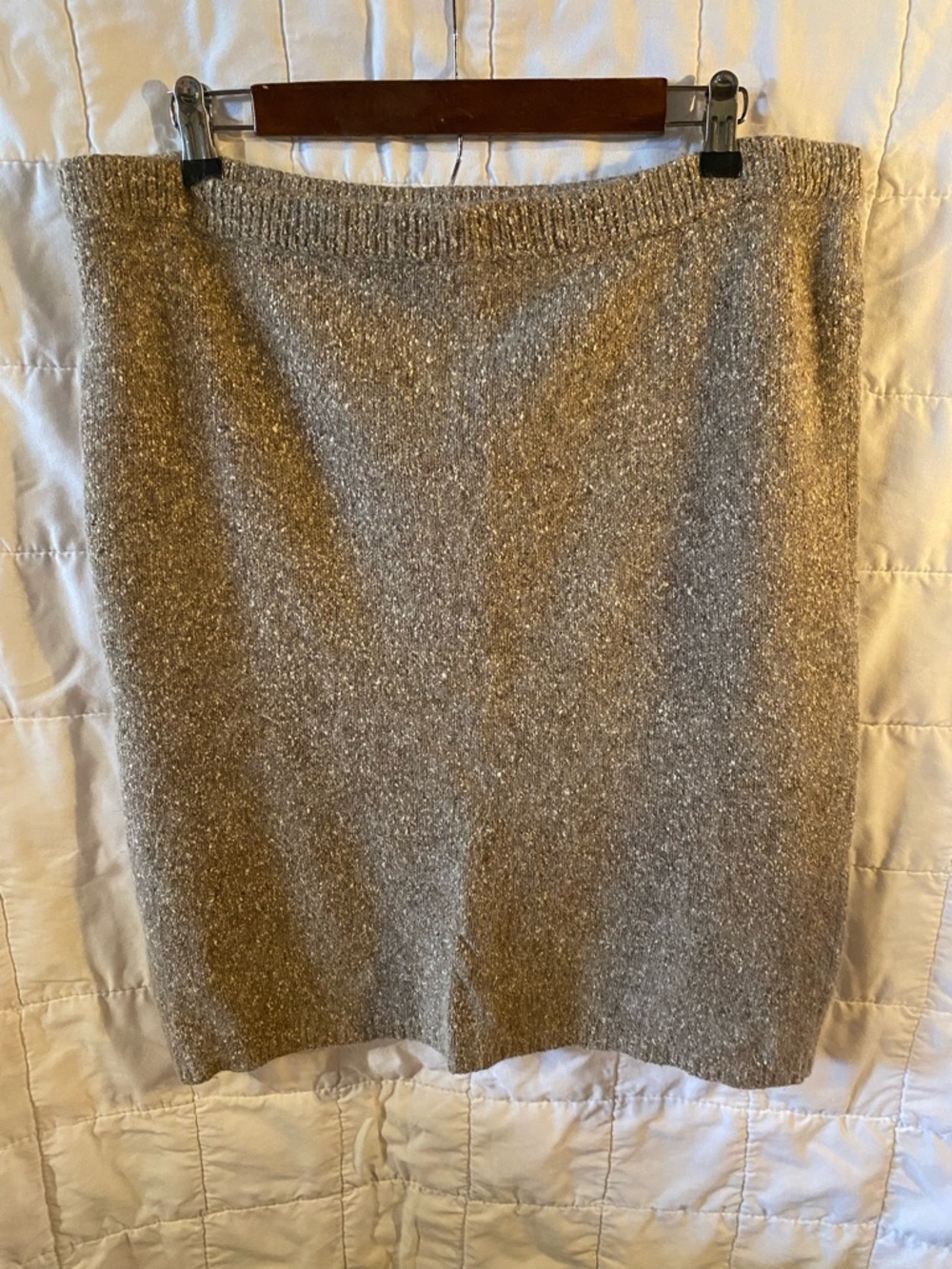 Vintage Wool Knit Pencil Skirt